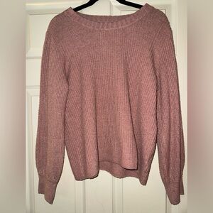 Market & Spruce Mauve Cowl Neck Sweater